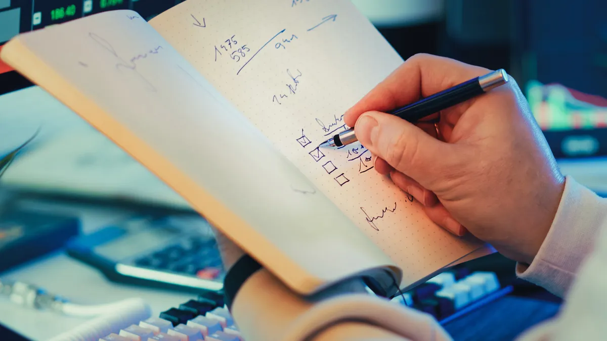 Editorial quality checklist for AI-generated copy: grammar, tone, accuracy, and citations — Person Writing in Notebook f